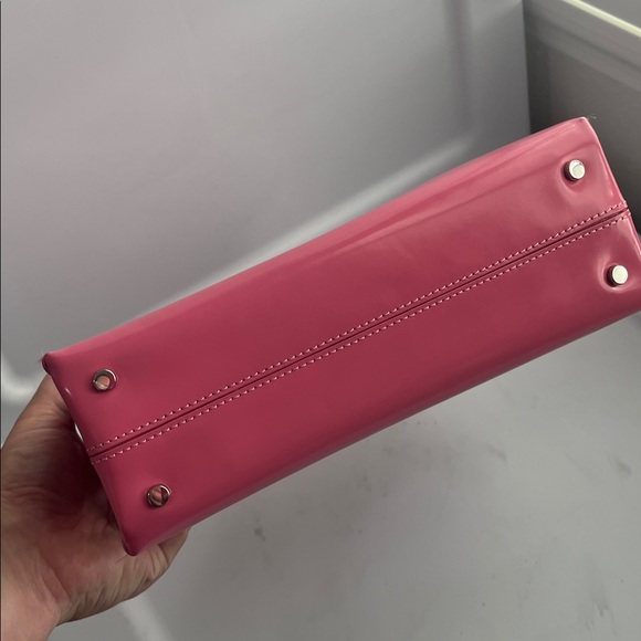 Kate Spade Sam Icon Small Tote Spazzolato Leather Feather Pink - Picture 6 of 8